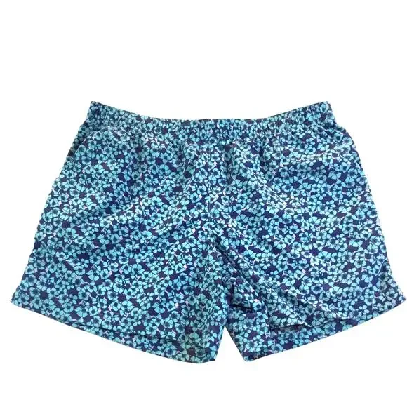 Columbia  Swim Trunks Blue Teal Pattern Large NWT - Picture 2 of 3
